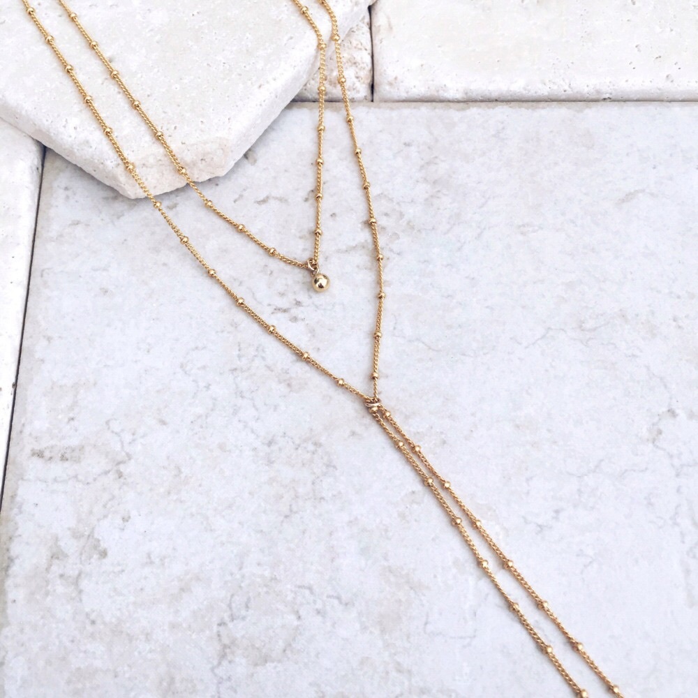 Boho “Divine Dreams” Trendy Beaded Layered Choker - Picture 3 of 3